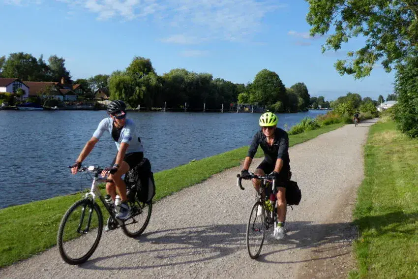 Map of the Thames Path cycle route